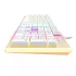 Havit KB876L USB Multi-Function RGB Backlit Gaming Bangla Keyboard (White)
